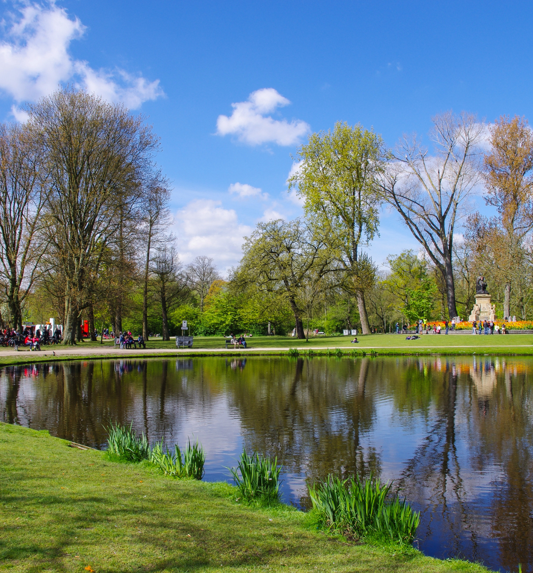 Vondelpark park pond