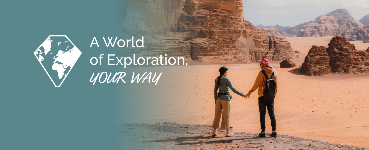 a world of exploration, your way campaign visual
